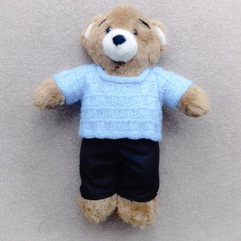 KNITTING PATTERN PDF Navy Joggers for Teddy