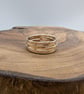 Skinny Hammered 14k Gold Filled Ring: Minimalist Stacking Band - Image 4