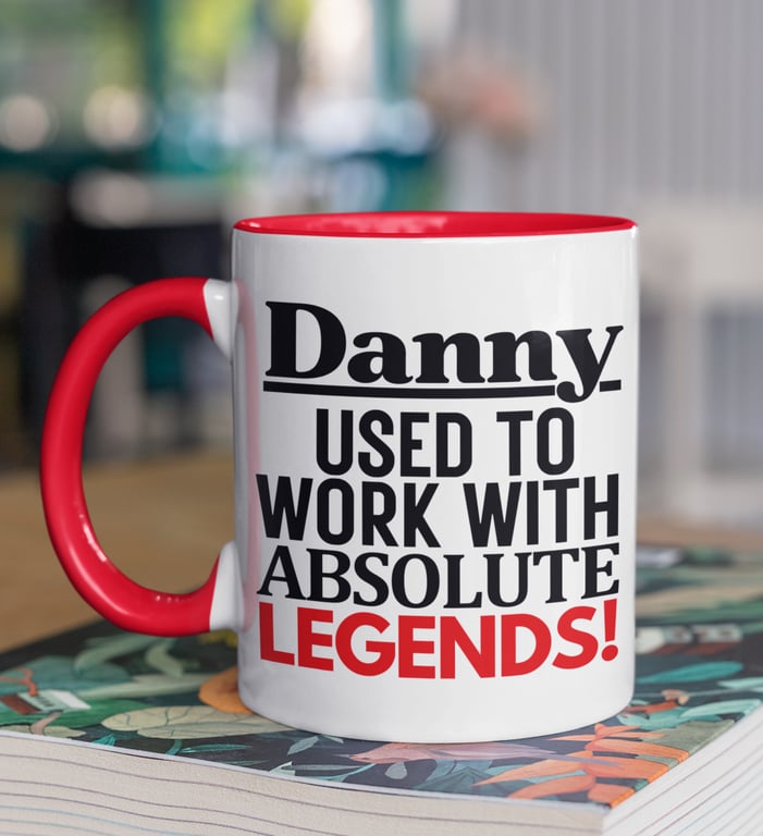 Personalised Used To Work With Absolute Legends Mug Custom Name Leaving Gift