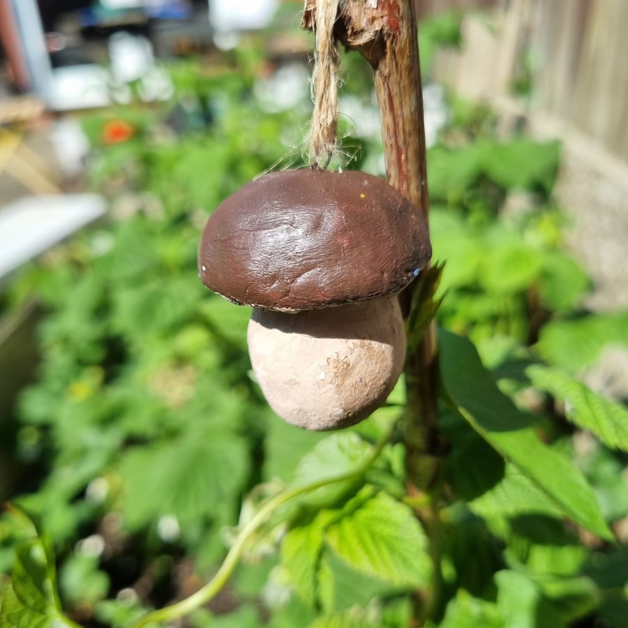 Clay Mushroom Charm