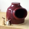For Gothmom - Red salt pig, two mouse mugs and jar in smokey blue