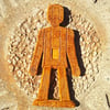 Wicker Man - ceramic hanging decoration