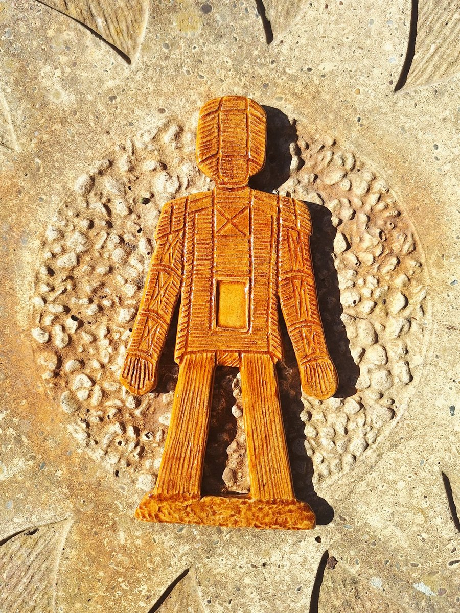 Wicker Man - ceramic hanging decoration