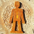 Wicker Man - ceramic hanging decoration