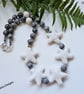 Lava Rock -Lava Stone & Grey Picture Jasper Necklace. ONE OFF - Image 4