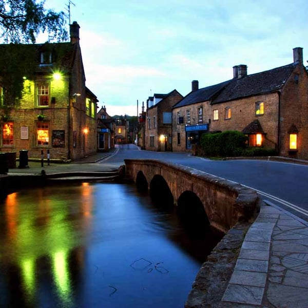 Old Manse Hotel Bourton On The Water Cotswolds Photograph Print