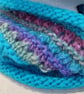 Handknit chunky wool hat and cowl set SM - Image 3