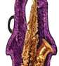 Saxophone 3D music greeting card