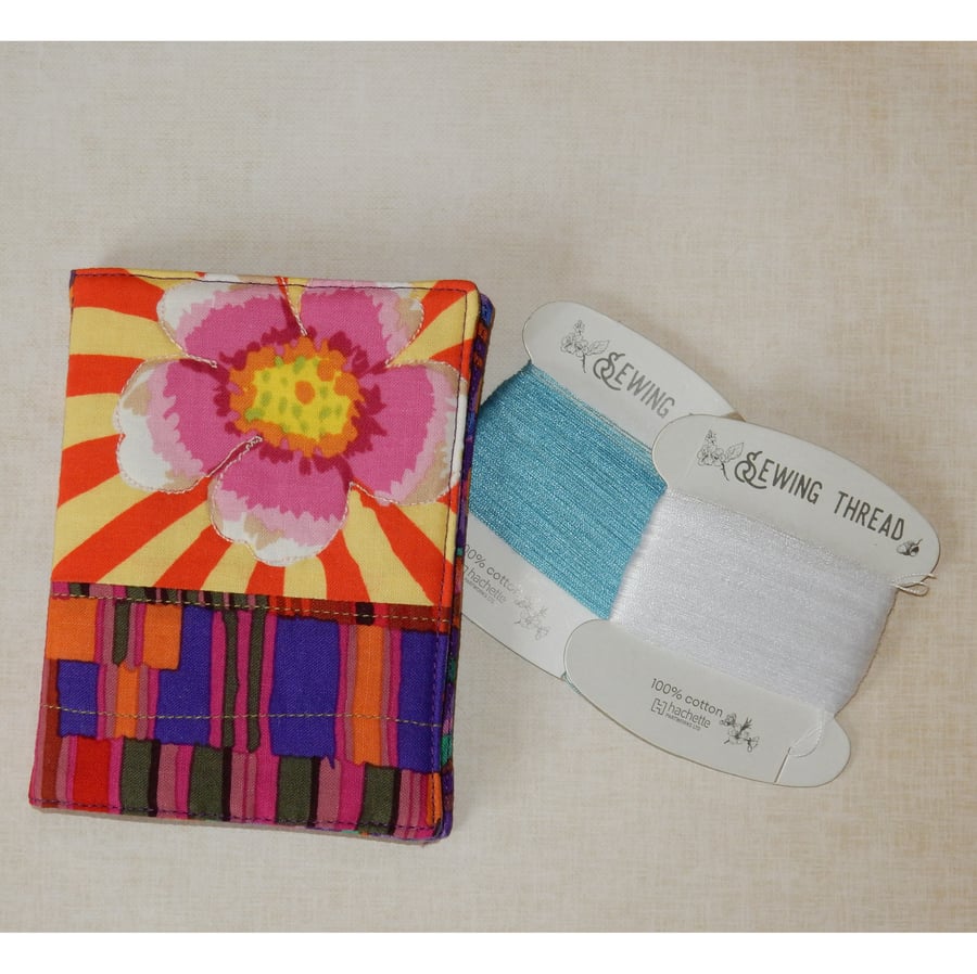 Needle case - bright floral quilted