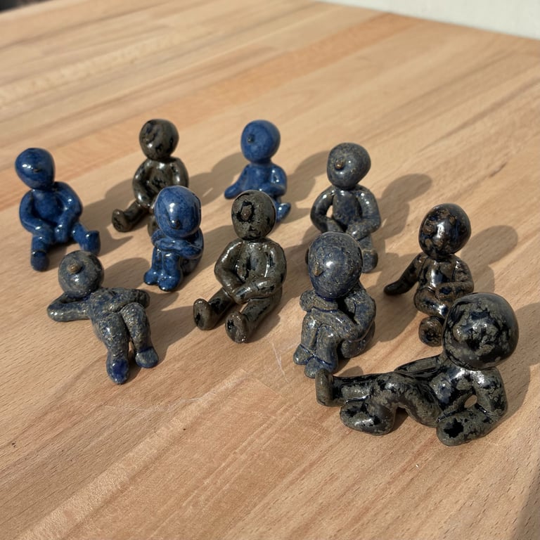 Surprise miniature ceramic character