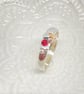 Ruby Silver and Gold Ring Handmade  - Image 4