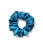 Turquoise Satin Scrunchie - Large - Image 1