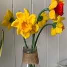 Individual Crochet Daffodil 
