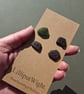 Set of four green sea glass buttons - Image 1