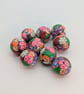 Polymer Clay Aquarium Beads - Set of 9 - Image 1