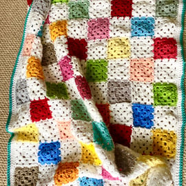 Crochet Battenburg blanket