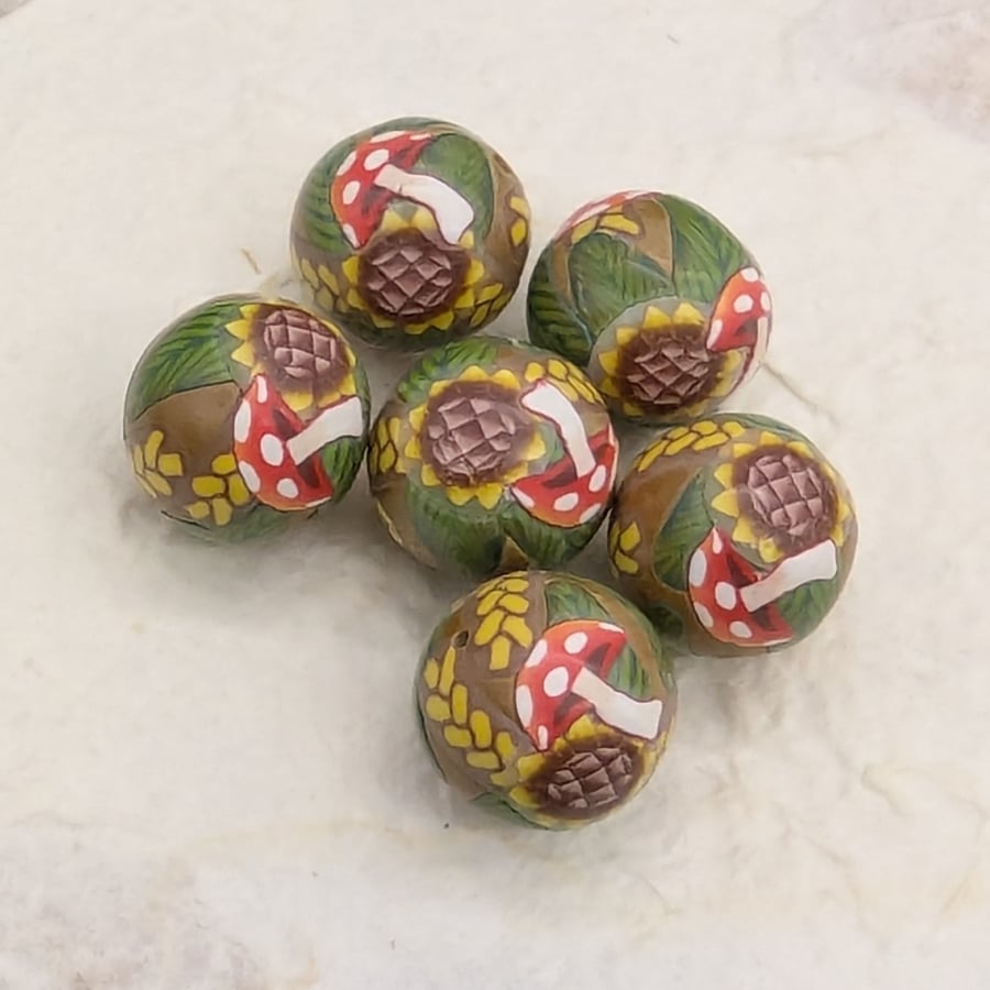 Polymer Clay Fauna Beads