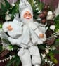 Santa Frostwhisper Winter Door Wreath