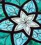 Rose Window B Pattern Art Quilt Panel - Image 3