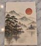 Tea House In The Mist Wall Art - Japandi Stillness Print (Physical Print) - Image 2