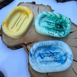 Soap Dishes Handmade from Jesmonite - Various Colours