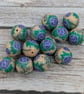 13 Polymer Clay Dragonfly and Rose Beads - Image 5