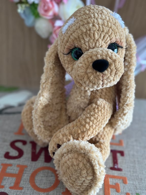 Handmade Crochet Amigurumi Soft Plushie Cocker Spaniel Puppy