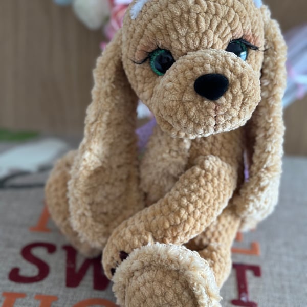 Handmade Crochet Amigurumi Soft Plushie Cocker Spaniel Puppy