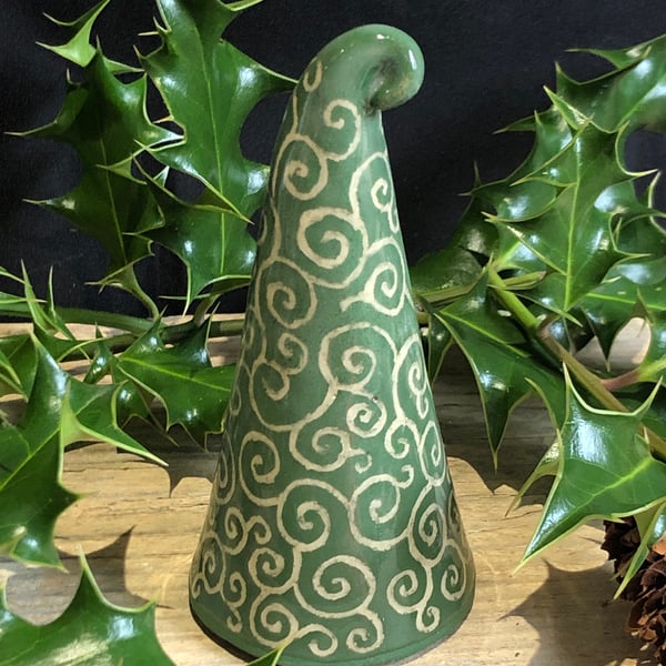 Sgraffito swirl tree 1