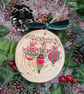 Christmas Baubles hand-painted log slice Christmas decoration - Image 10