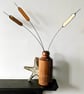 Stained Glass Stems, Trio of Bulrushes, Tiffany Suncatcher, Glass Wire Stems - Image 4