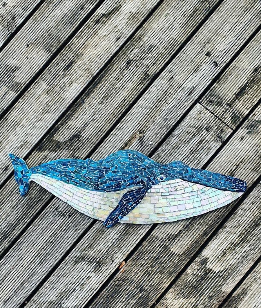 Whale Mosaic, Mosaic Whale, Humpback Whale, Whale Art, Humpback, Whale 