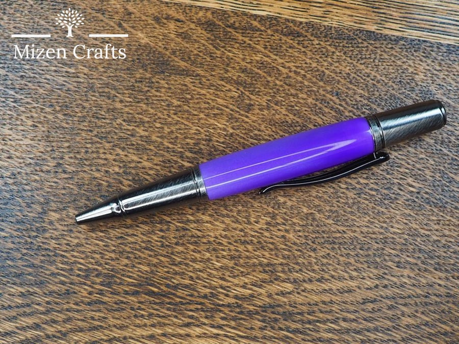 Handmade Purple Haze Acrylic Pen