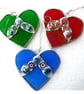 Heart Stained Glass Suncatcher Nugget Green 008 - Image 6