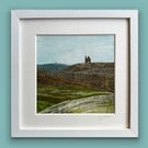 Original Landscape Painting-Cornish Tin Mine-Inspired by Cornwall- Framed Art