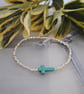 Silver and Cross Stretch bracelet - silver - Image 3