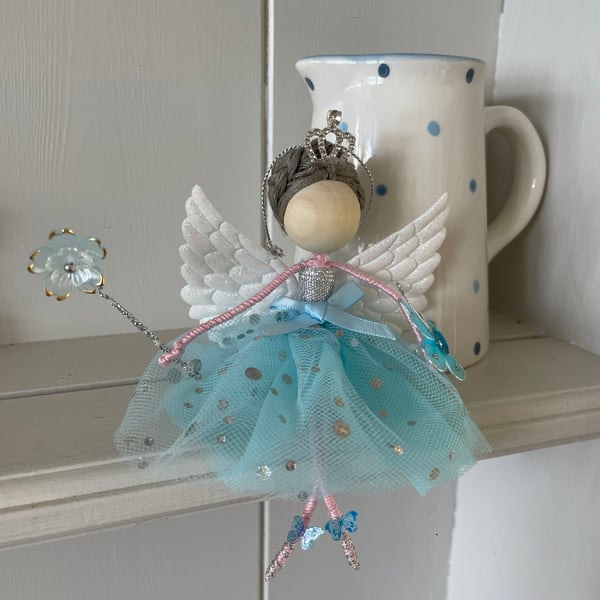 Beautiful handmade fairy collectable art doll , nursery decoration, fairy magic 