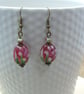 Artisan lampwork glass bead earrings - Image 1