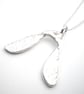 Sycamore Seed Silver Pendant - Image 1