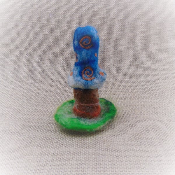 Fairy Forest Mushroom, Felt Mushroom Ornament, Soft Sculpture