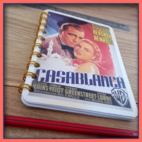  Casablanca Wire Bound Notebook Movie Poster 