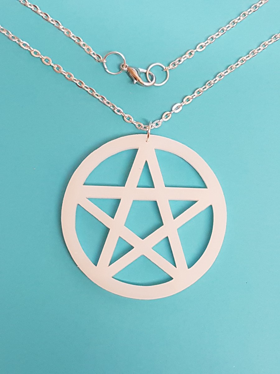 Pentagram Symbol Necklace - Acrylic