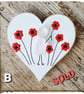 Seaglass magnets "Poppies" - Image 4
