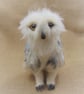 Snowy Owl, Model of an Owl, Needle Felted Owl, Felt Owl Ornament, Cute Owl - Image 1