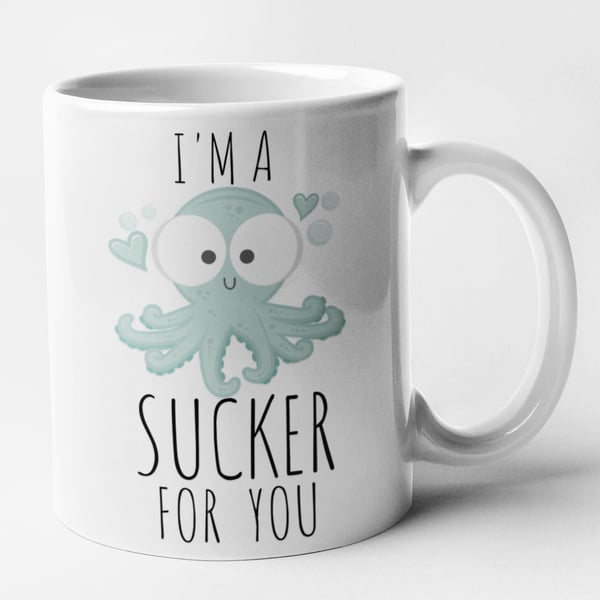 I'm A Sucker For You Mug Valentines Anniversary Cute Novelty Gift