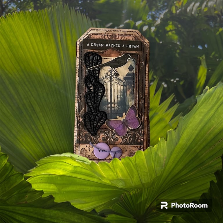 Curiosities - Tag Booklet. A Dream Within a Dream by Carolee Crafts PB2 - 0021