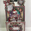 Holiday - Christmas Pocket Bag - Vintage by Carolee Crafts PB6 - 0004