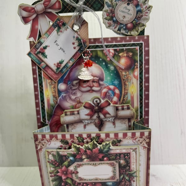 Holiday - Christmas Pocket Bag - Vintage by Carolee Crafts PB6 - 0004