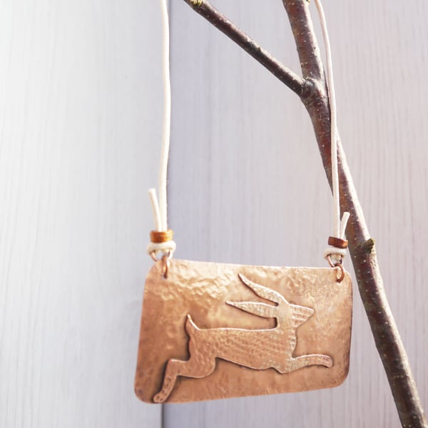 Copper Hare Hanging Decoration