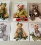 Sending Bear Hugs Blank card, printed occasions teddy bear greeting card - Image 3